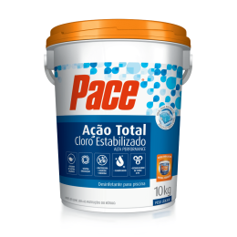 Cloro granulado Pace Ação total balde 10kg Hth