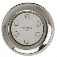 Refletor Mini Hidramax Acabamento em Inox RGB 9w Refletor Mini Hidramax Acabamento em Inox RGB 9w