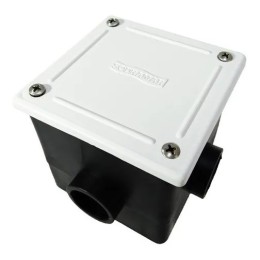 Caixa de Passagem Para Piscina Base Quadrada Tampa Abs Sodramar
