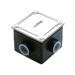 Caixa de Passagem Para Piscina Base Quadrada Tampa Inox Sodramar